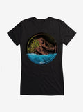 Jurassick World Rebirth Moss Covered Logo Girls T-Shirt | Trending Graphic Tee For Fans