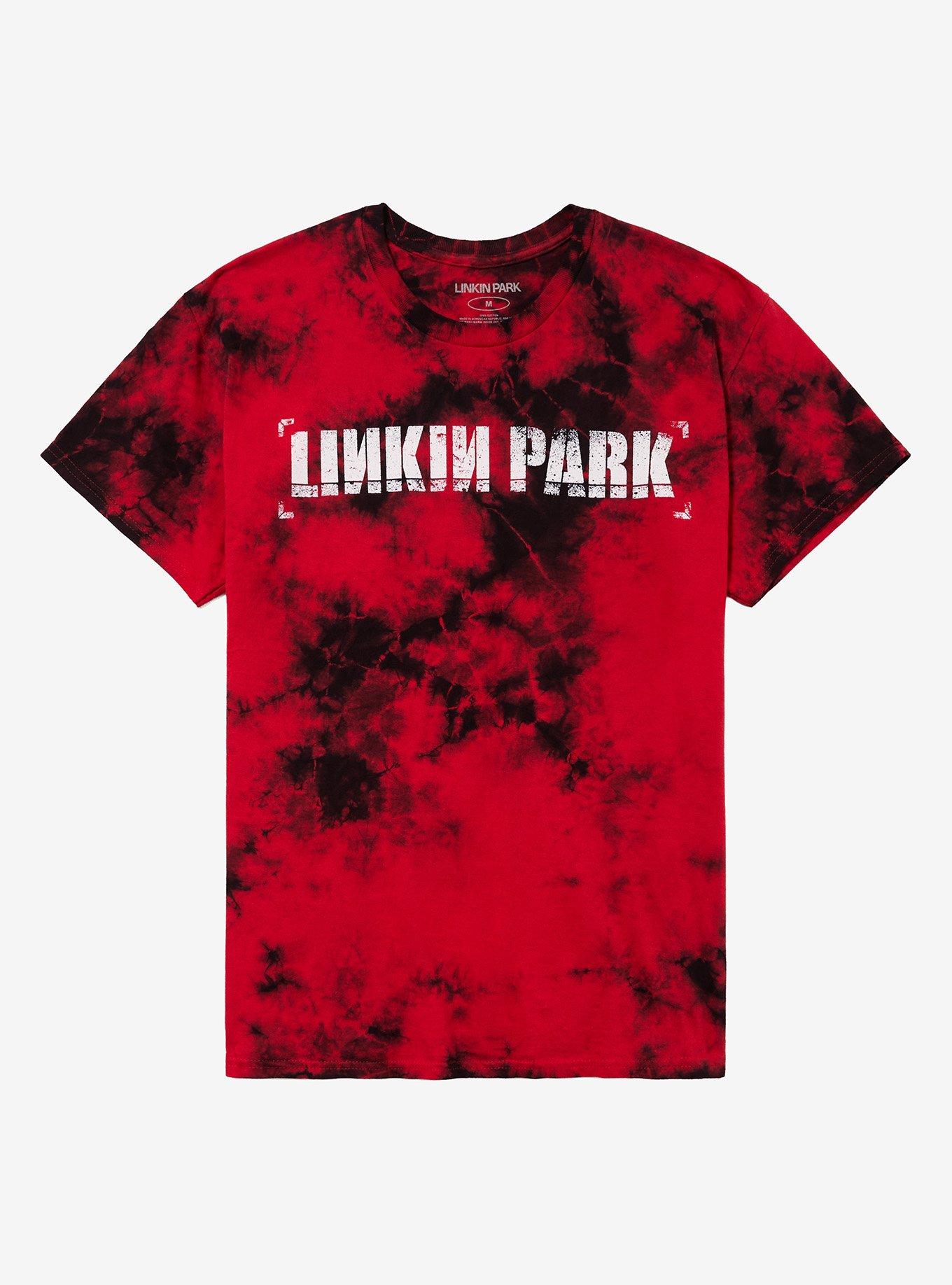 Linkin Park Red & Black Cloud Wash T-Shirt | Trending Graphic Tee For Fans