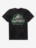 Jurassic World Rebirth Jungle Logo Mineral Wash T-Shirt | Trending Graphic Tee For Fans