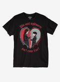 Wednesday Morticia & Wednesday Split Heart Girls T-Shirt | Trending Graphic Tee For Fans