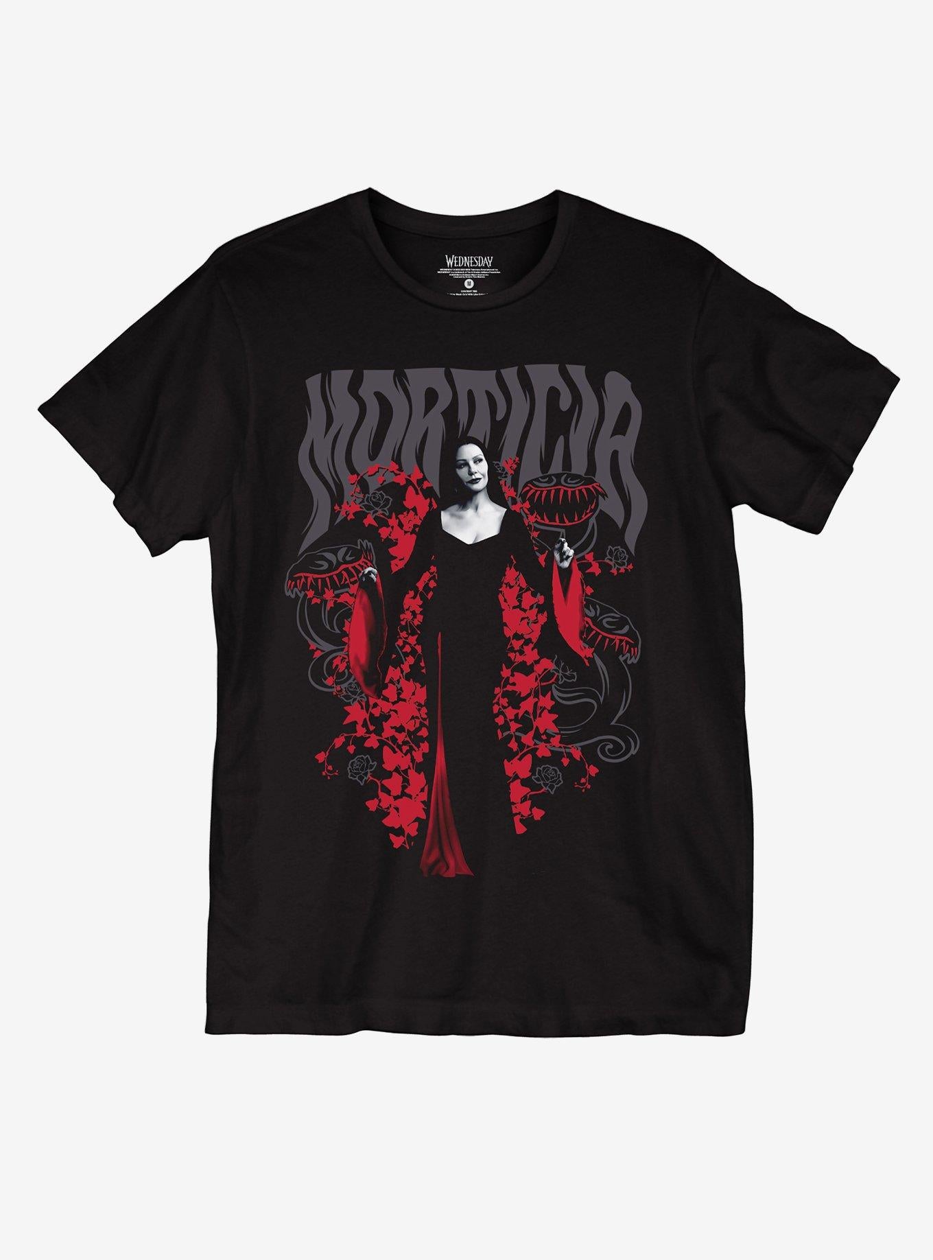 Wednesday Morticia Venus Flytrap Girls T-Shirt | Trending Graphic Tee For Fans
