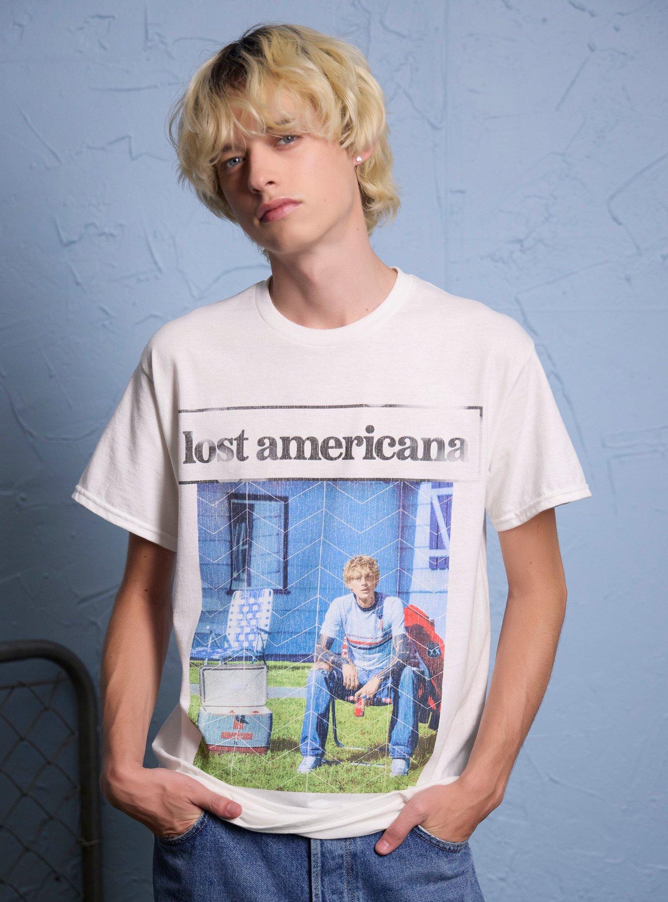 mgk lost americana Lawn Chair Hot Topic Exclusive T-Shirt | Trending Graphic Tee For Fans