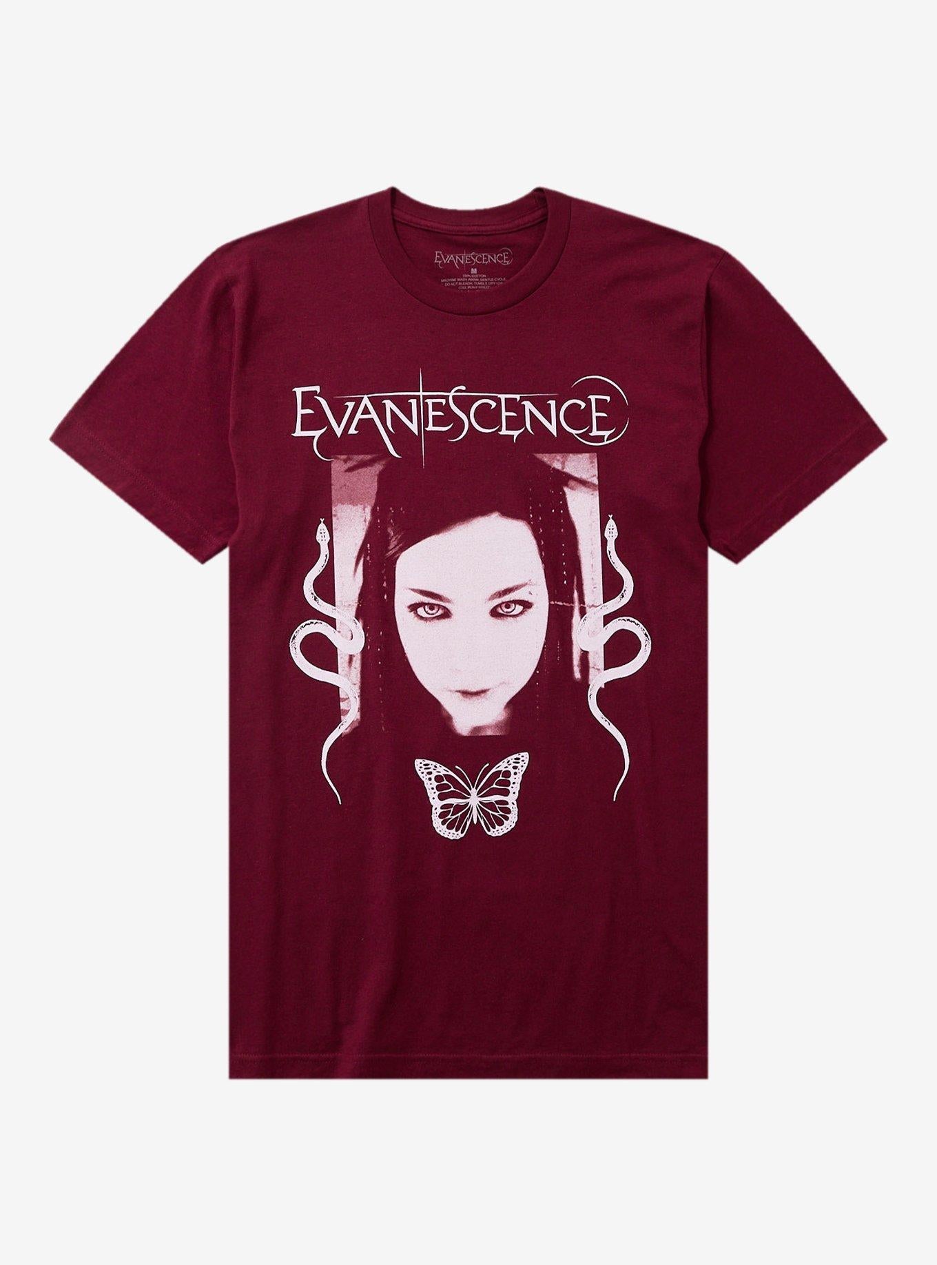 Evanescence Amy Lee Portrait Snakes T-Shirt | Trending Graphic Tee For Fans