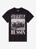 Straight Up Bussin By Goodie Two Sleeves T-Shirt | Trending Graphic Tee For Fans