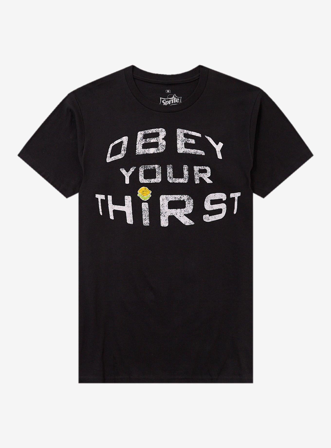 Coca-Cola Sprite Obey Your Thirst Two-Sided T-Shirt | Trending Graphic Tee For Fans