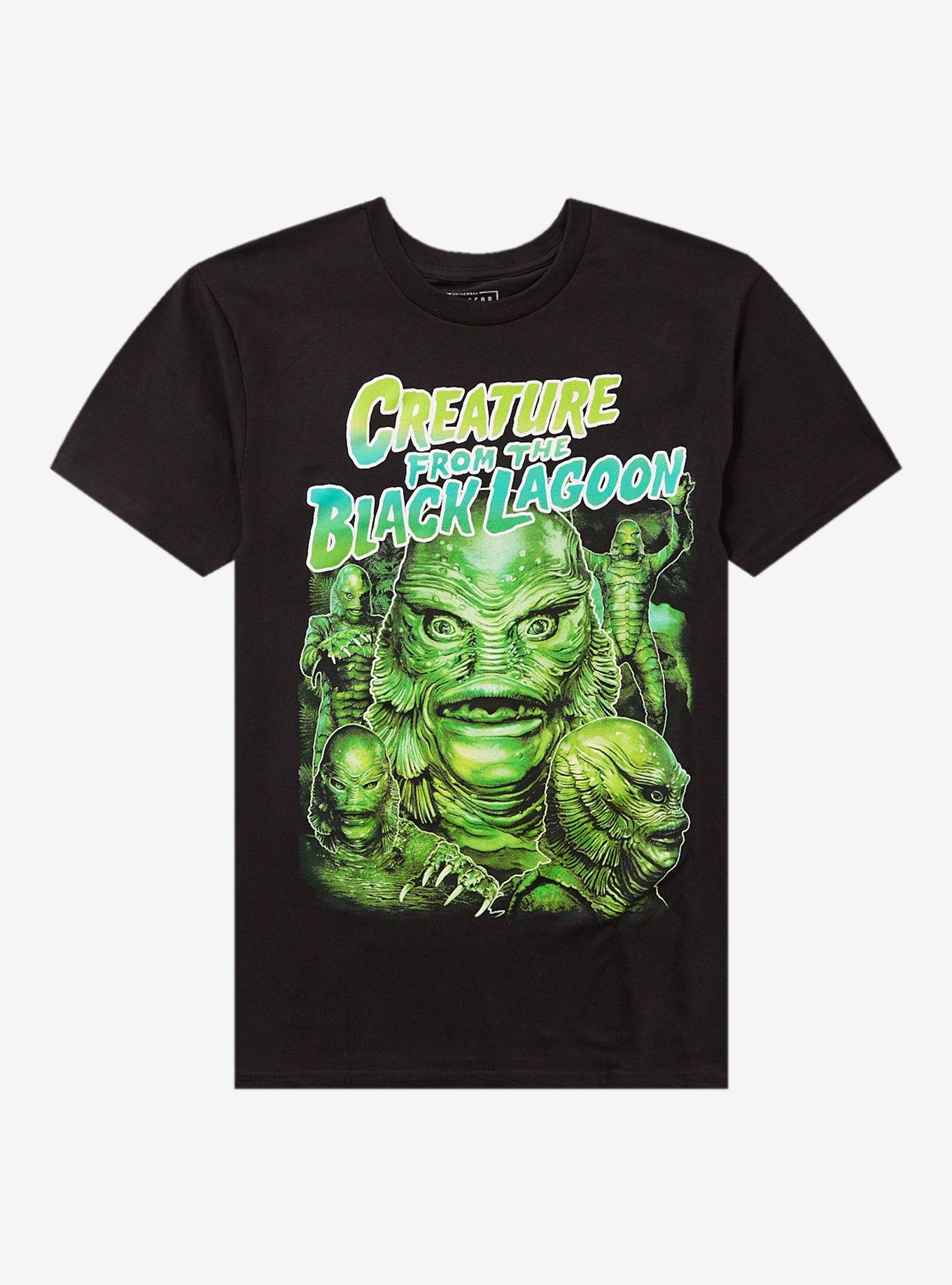 Rock Rebel Universal Monsters Creature From The Black Lagoon Collage T-Shirt | Trending Graphic Tee For Fans