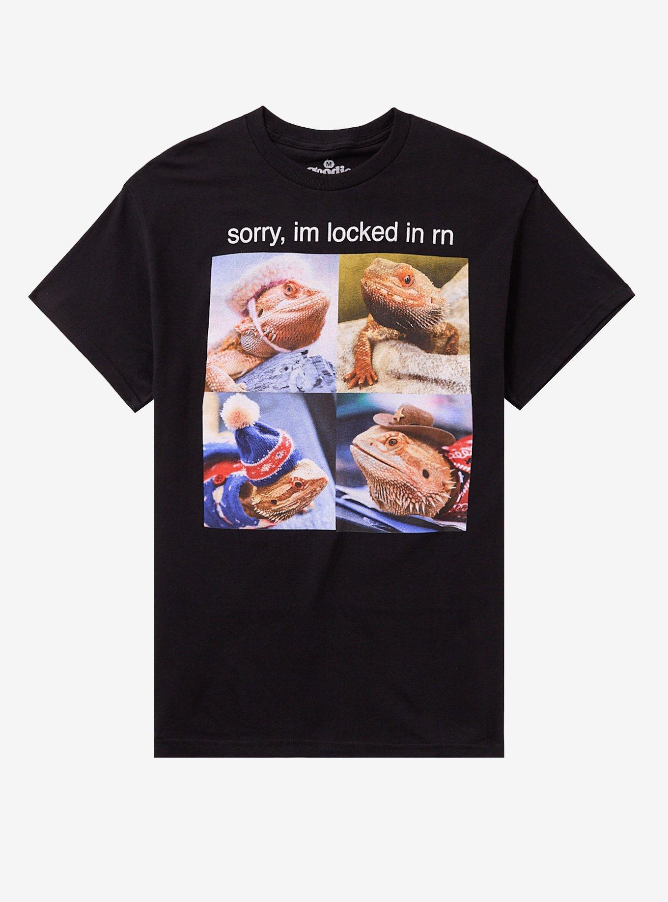 Locked In Bearded Dragon By Goodie Two Sleeves T-Shirt | Trending Graphic Tee For Fans