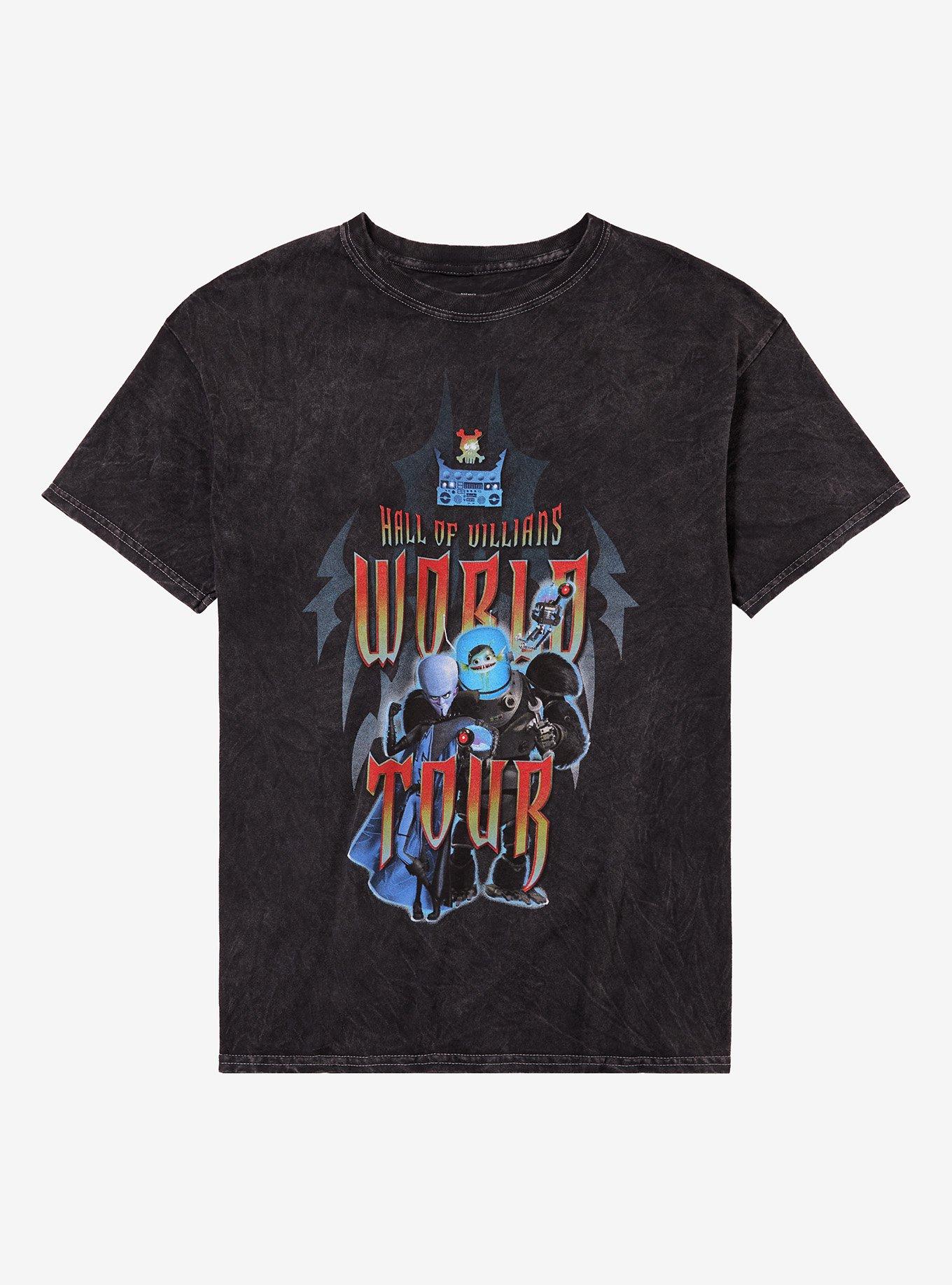 Megamind World Tour Dark Wash T-Shirt | Trending Graphic Tee For Fans