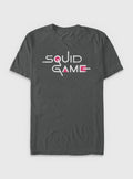 Squid Game English Title Logo Garment Dye T-Shirt | Trending Graphic Tee For Fans