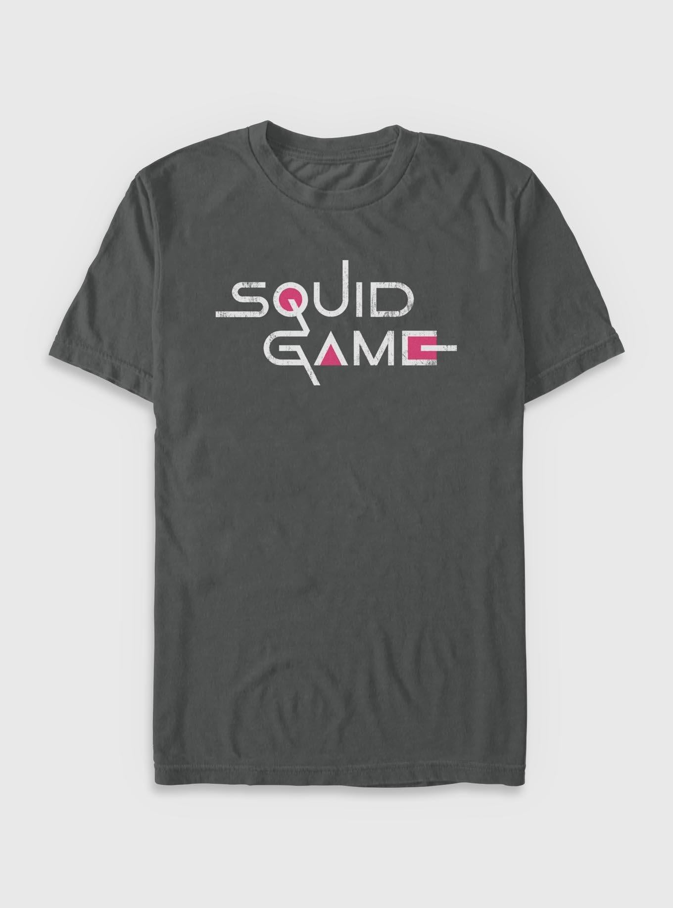 Squid Game English Title Logo Garment Dye T-Shirt | Trending Graphic Tee For Fans