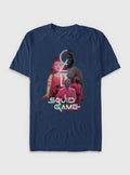 Squid Game Glitch Garment Dye T-Shirt | Trending Graphic Tee For Fans