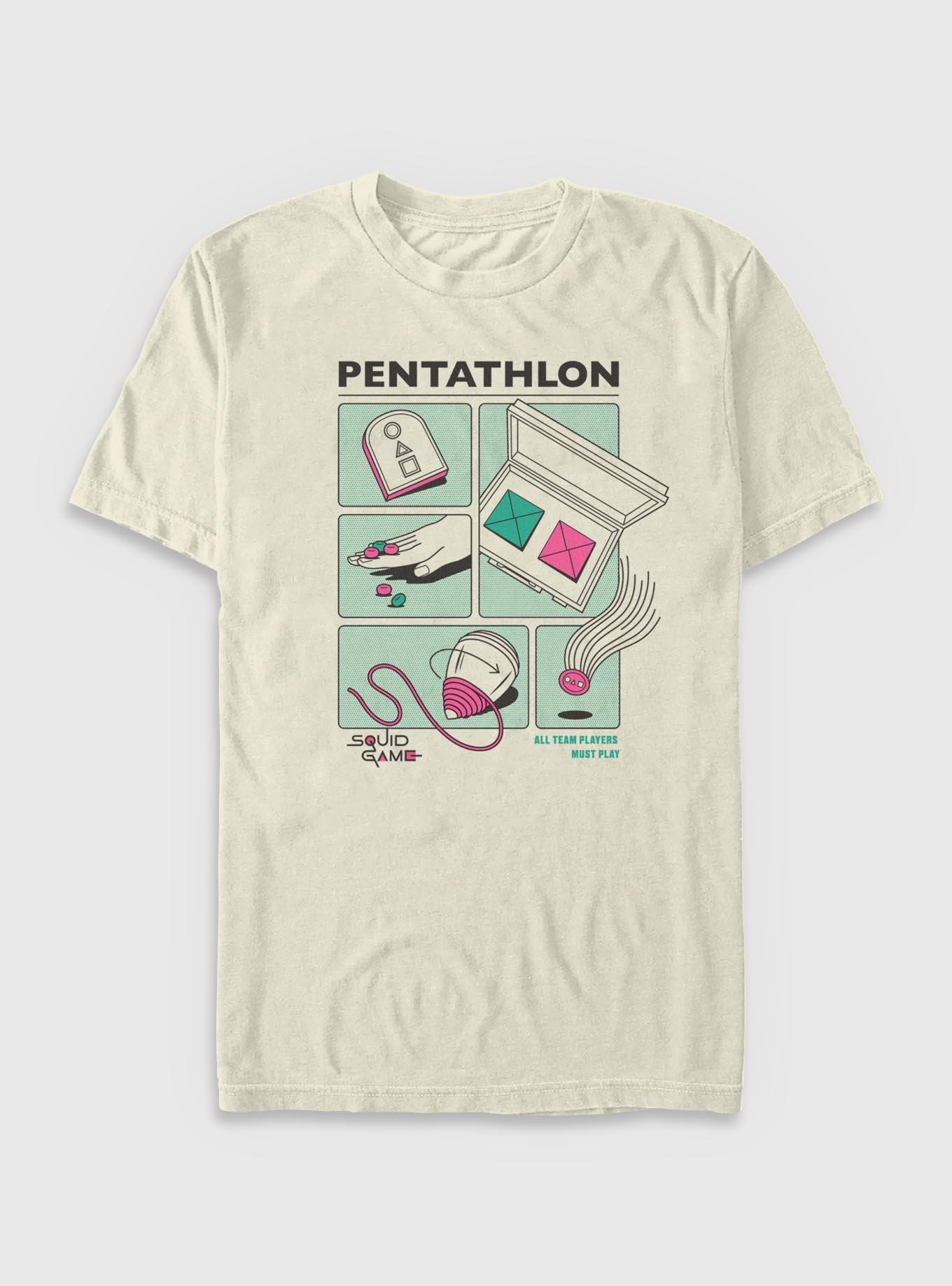 Squid Game Pentathalon Garment Dye T-Shirt | Trending Graphic Tee For Fans