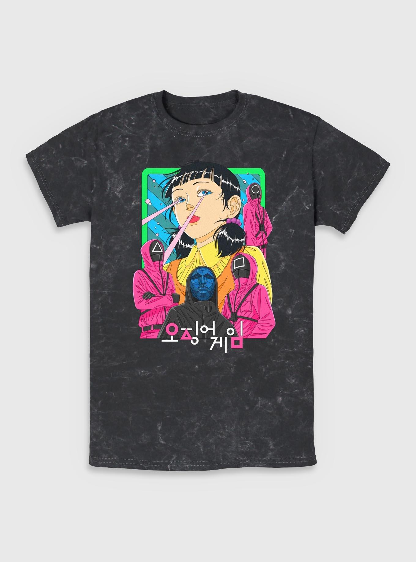 Squid Game Baddies Graphic Mineral Wash T-Shirt | Trending Graphic Tee For Fans