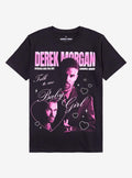 Criminal Minds Derek Morgan Hearts T-Shirt | Trending Graphic Tee For Fans