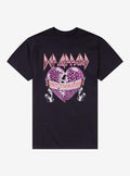 Def Leppard Bringin' On The Heartbreak Cheetah Heart T-Shirt | Trending Graphic Tee For Fans