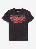 Stranger Things Logo Dark Wash T-Shirt | Trending Graphic Tee For Fans