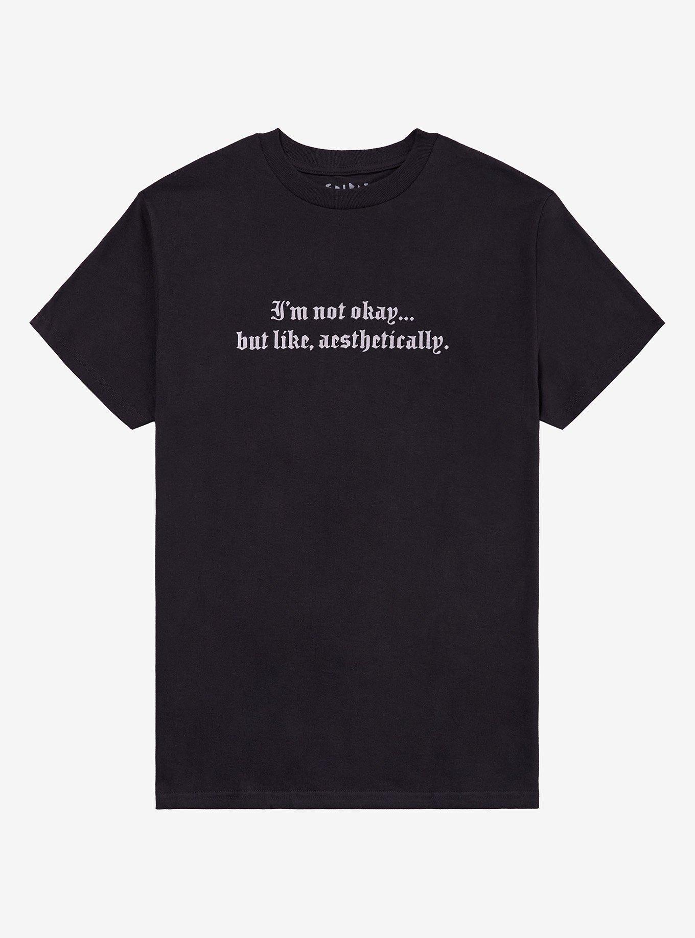 Aesthetically Not Okay By Friday Jr. T-Shirt | Trending Graphic Tee For Fans