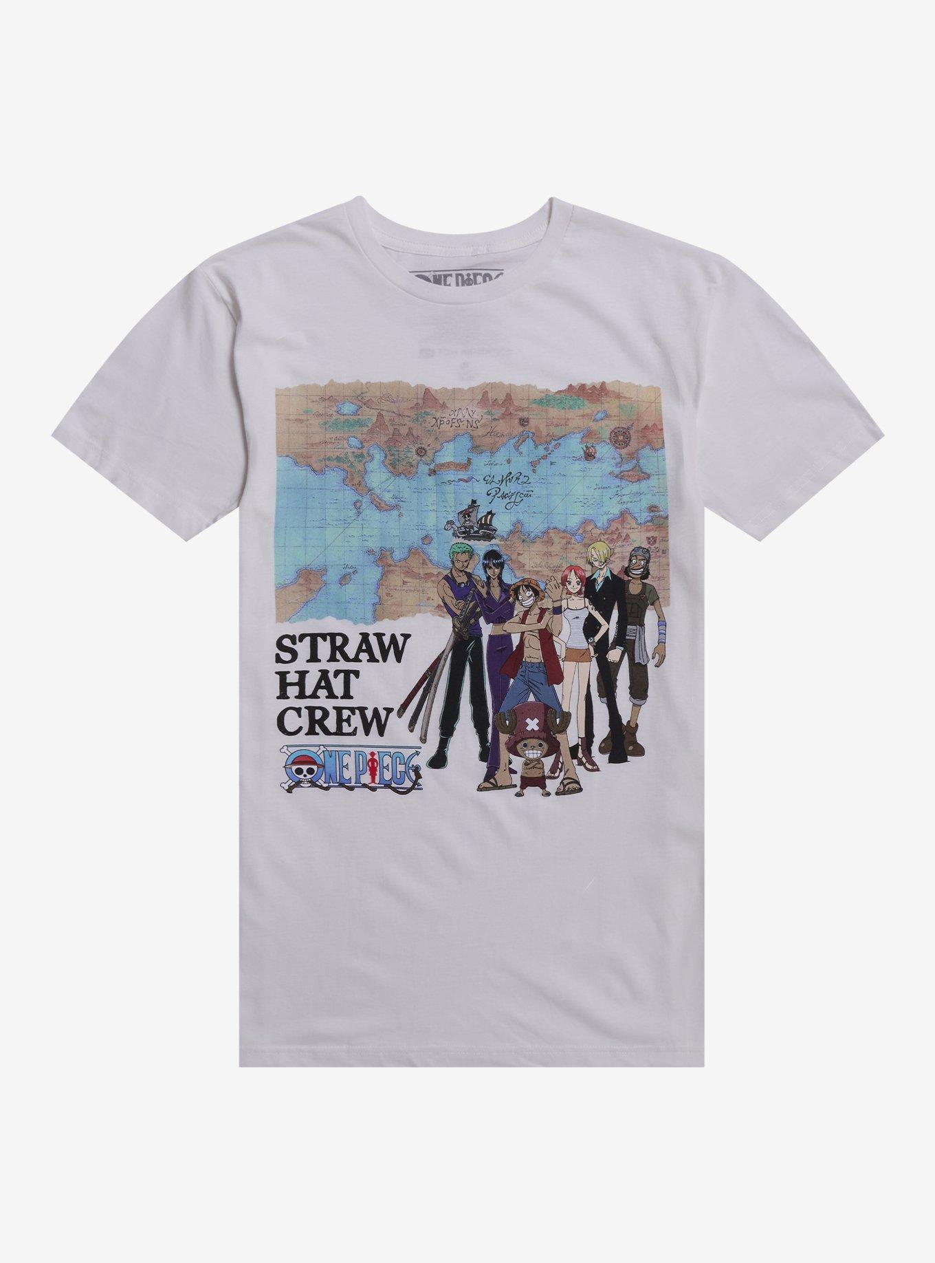 One Piece Straw Hat Crew Grand Line Map T-Shirt | Trending Graphic Tee For Fans