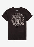 Stranger Things Hellfire Club Double-Sided Dark Wash T-Shirt | Trending Graphic Tee For Fans