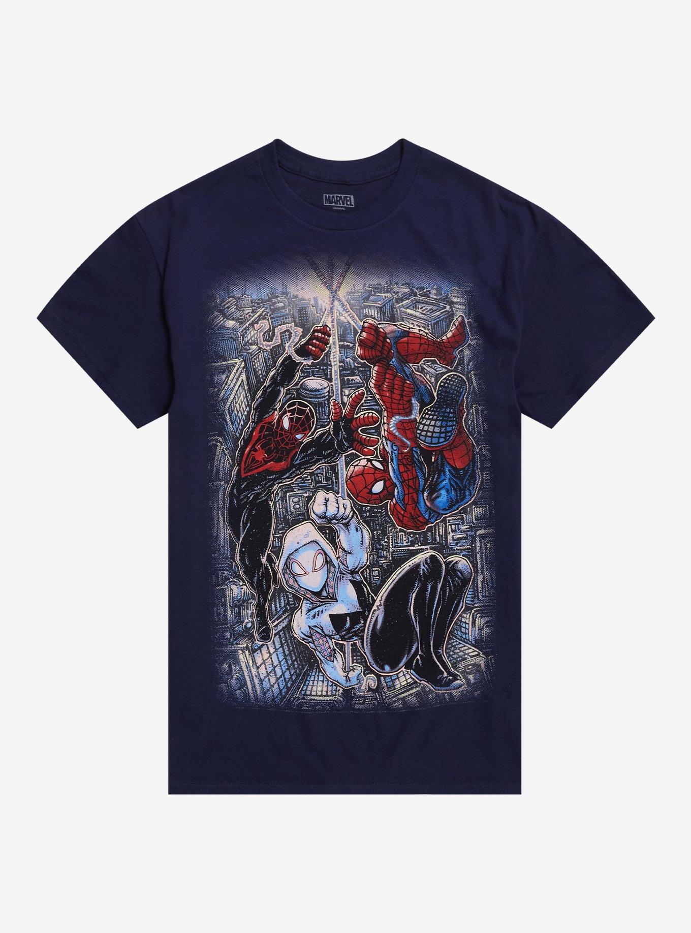 Marvel Spider-Man Trio By Kevin Eastman T-Shirt | Trending Graphic Tee For Fans