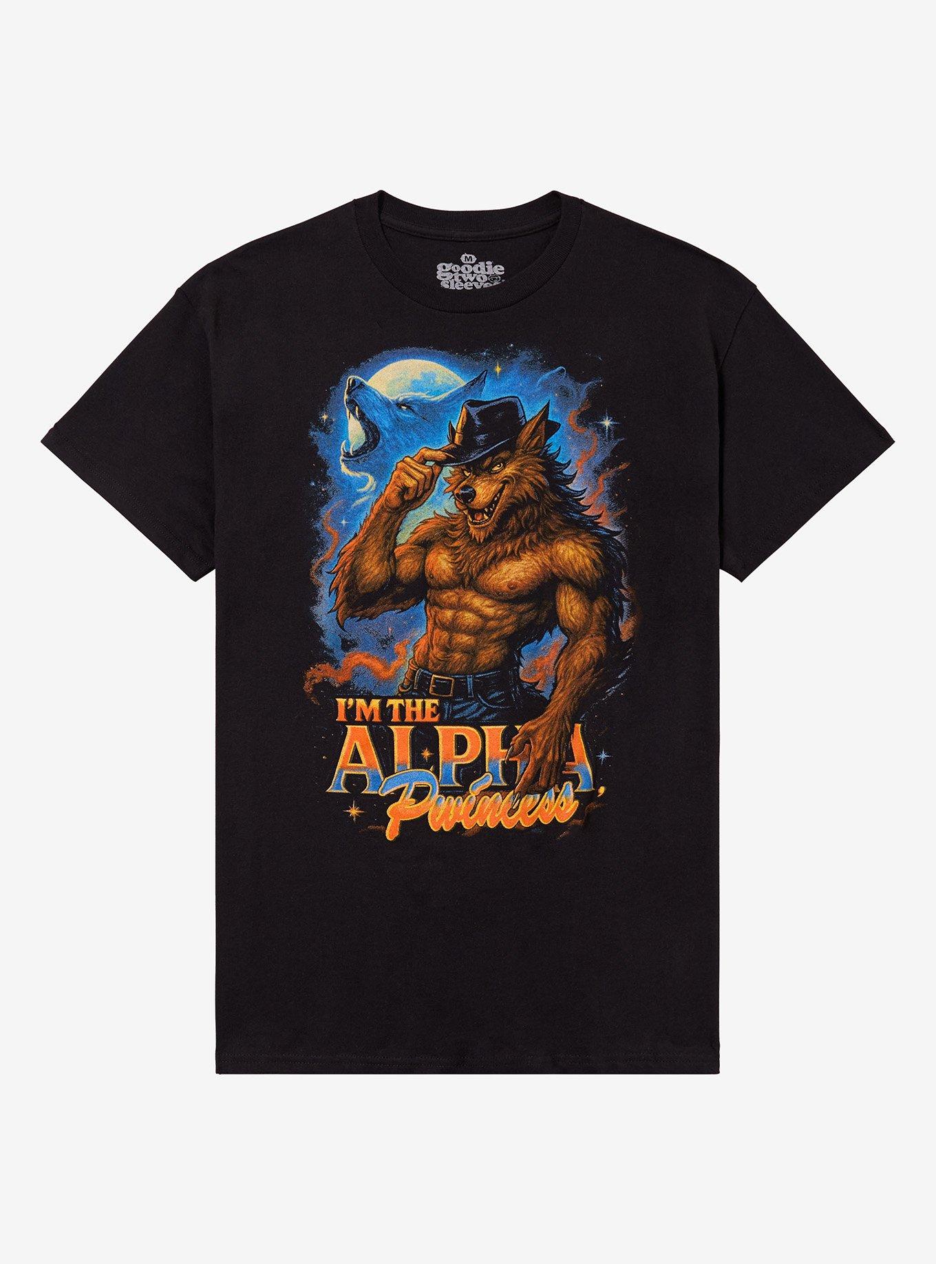 Alpha Pwincess Wolf By Goodie Two Sleeves T-Shirt | Trending Graphic Tee For Fans