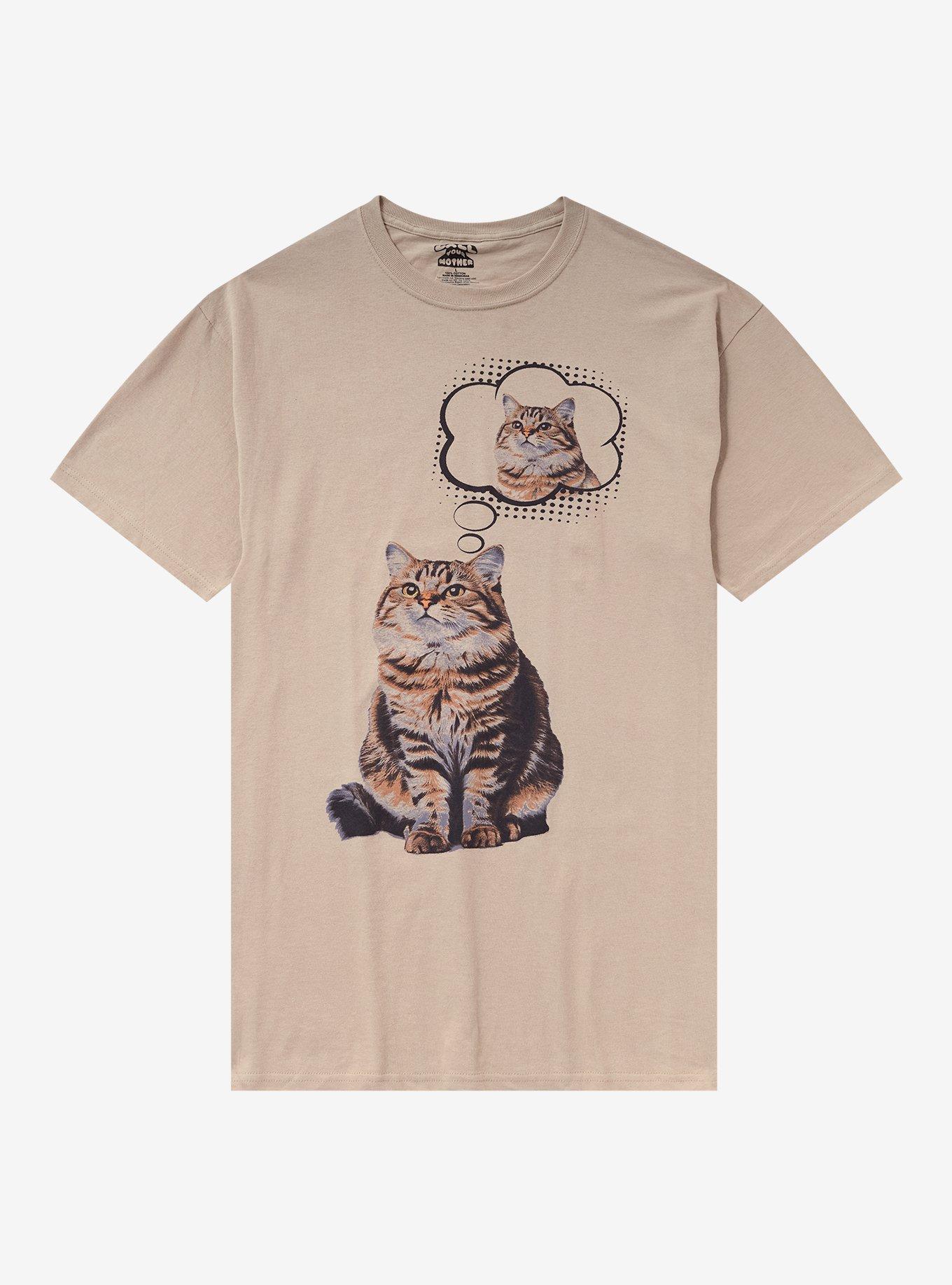 Cat Thinking About Cat By Call Your Mother T-Shirt | Trending Graphic Tee For Fans