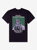 Capybara Horrors Persist Kanji Puff Print By Call Your Mother T-Shirt | Trending Graphic Tee For Fans