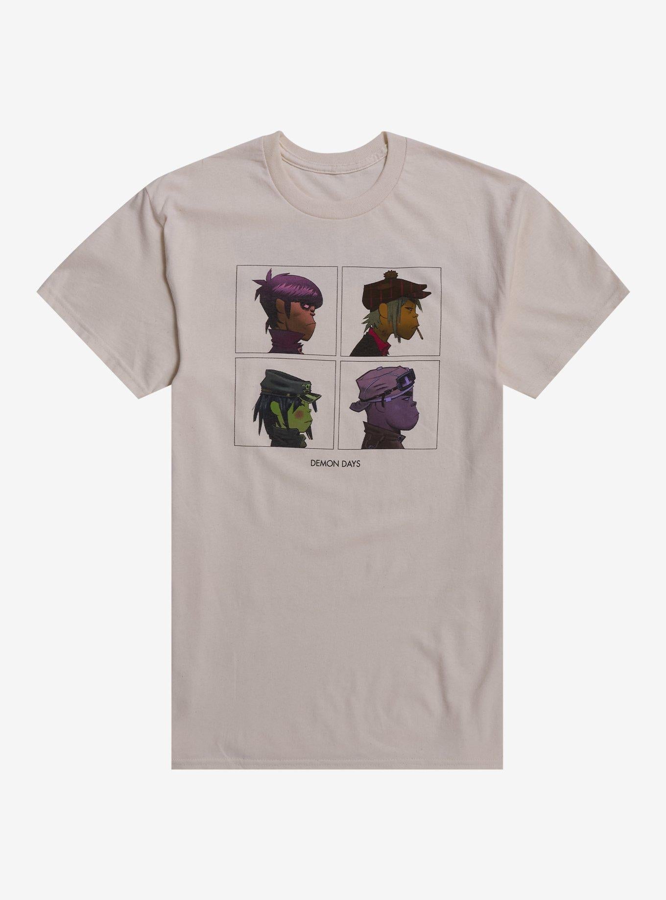 Gorillaz Demon Days Album Cover Grid T-Shirt | Trending Graphic Tee For Fans