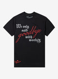 Amy Winehouse We Only Said Goodbye With Words Glitter T-Shirt | Trending Graphic Tee For Fans