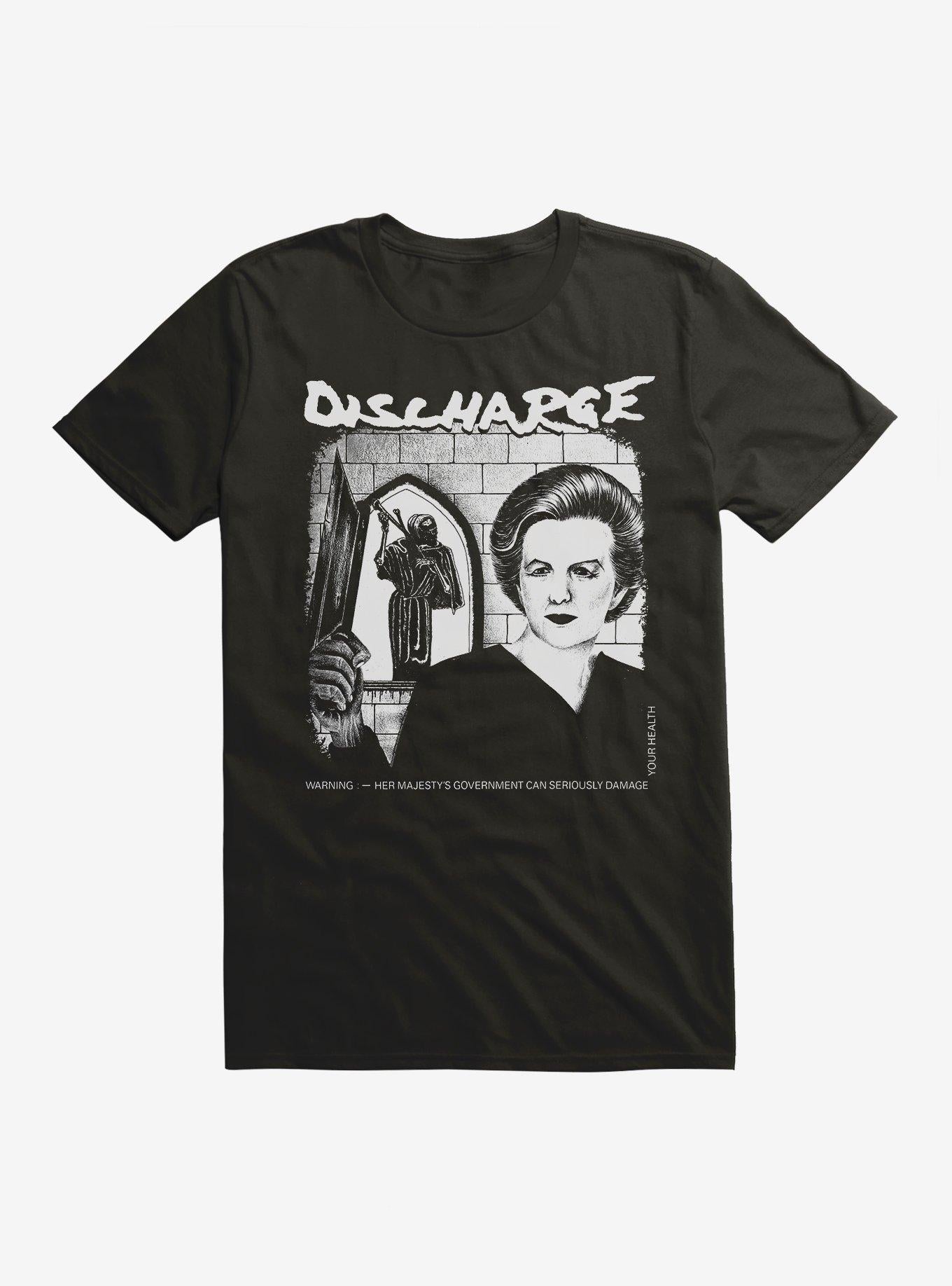 Discharge Her Majesty's Government T-Shirt | Trending Graphic Tee For Fans