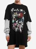 Sonic The Hedgehog Characters Twofer Dress T-Shirt | Trending Graphic Tee For Fans