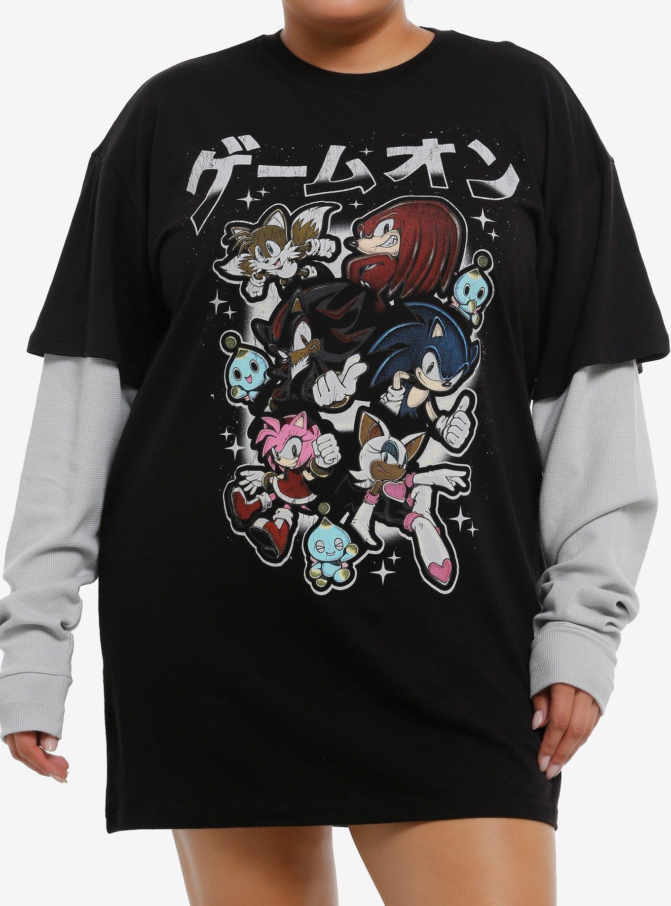 Sonic The Hedgehog Characters Twofer Dress Plus Size T-Shirt | Trending Graphic Tee For Fans