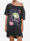 Invader Zim GIR Off-The-Shoulder Dress T-Shirt | Trending Graphic Tee For Fans