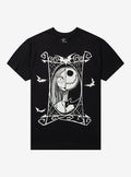 The Nightmare Before Christmas Jack & Sally Split Portrait T-Shirt | Trending Graphic Tee For Fans