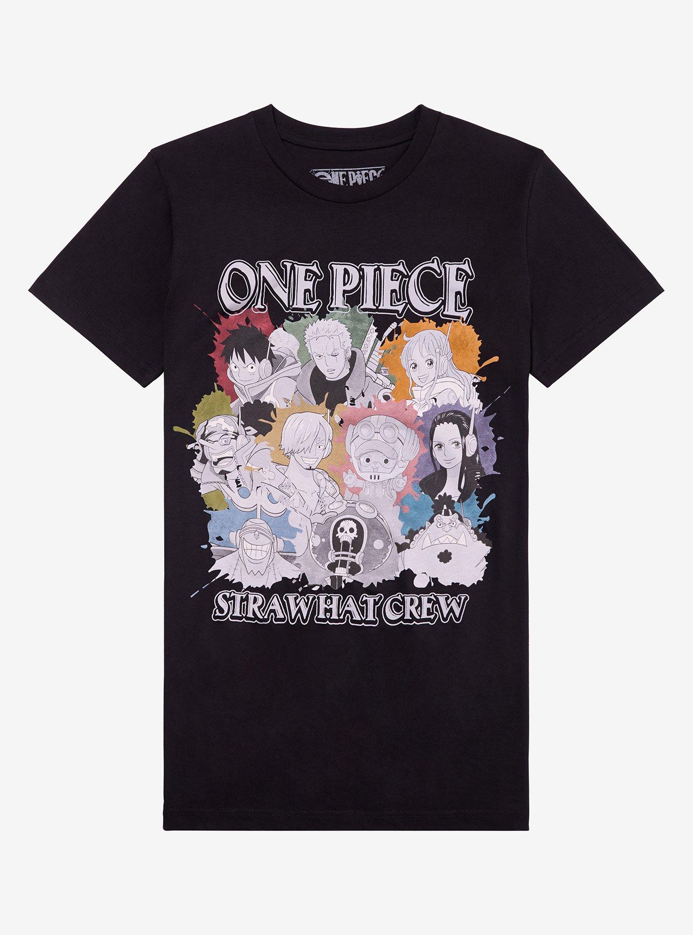 One Piece Straw Hat Pirates Color Splatter T-Shirt | Trending Graphic Tee For Fans