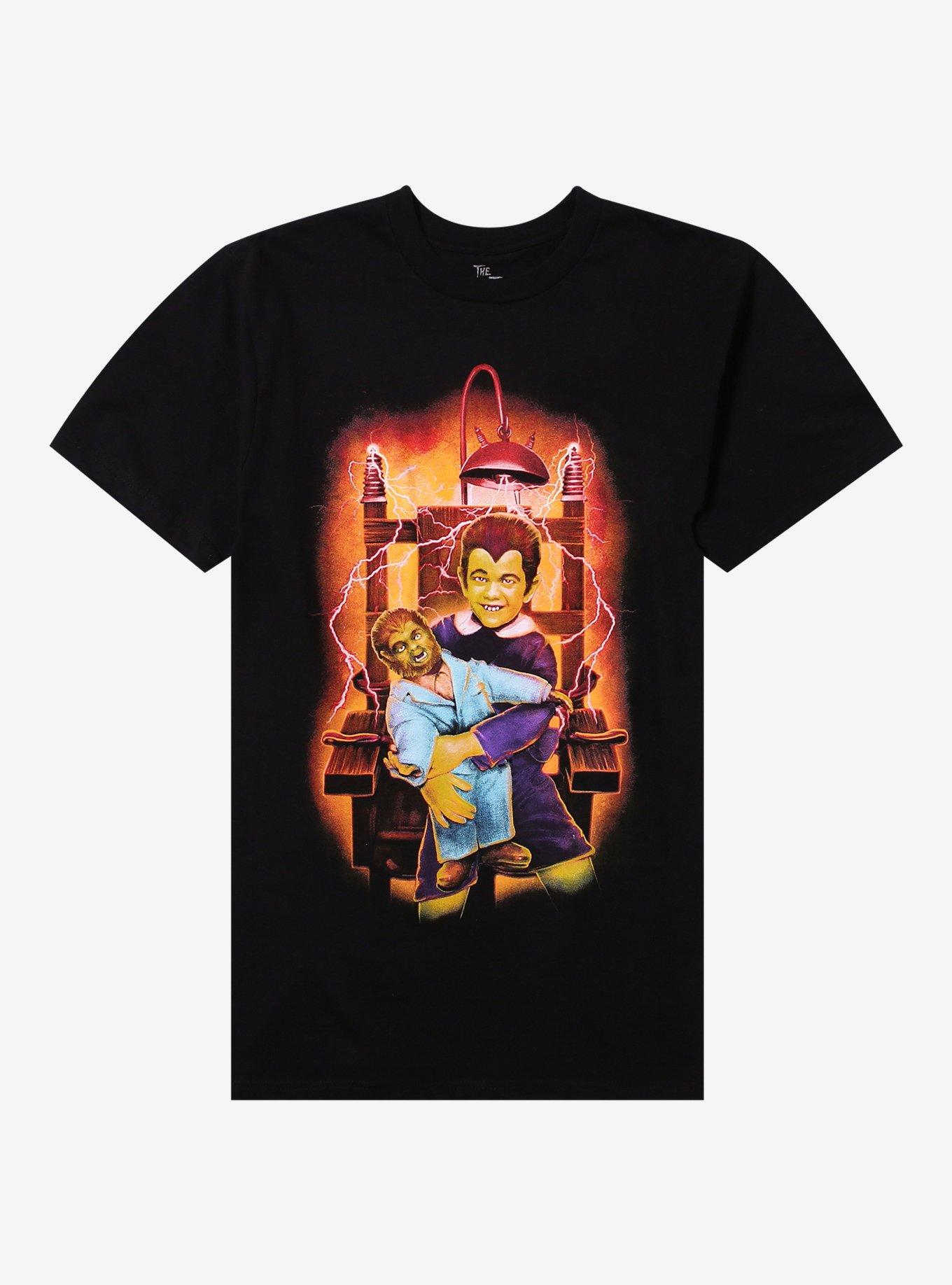 The Munsters Eddie Electric Chair T-Shirt | Trending Graphic Tee For Fans