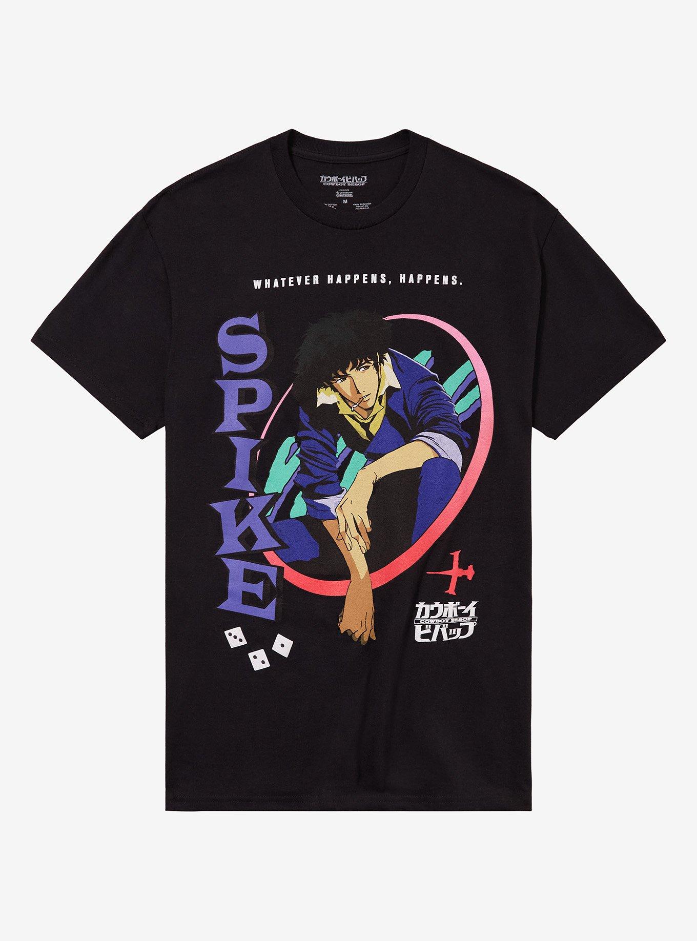 Cowboy Bebop Spike Dice Portrait T-Shirt | Trending Graphic Tee For Fans