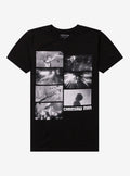 Chainsaw Man Black & White Panels T-Shirt | Trending Graphic Tee For Fans