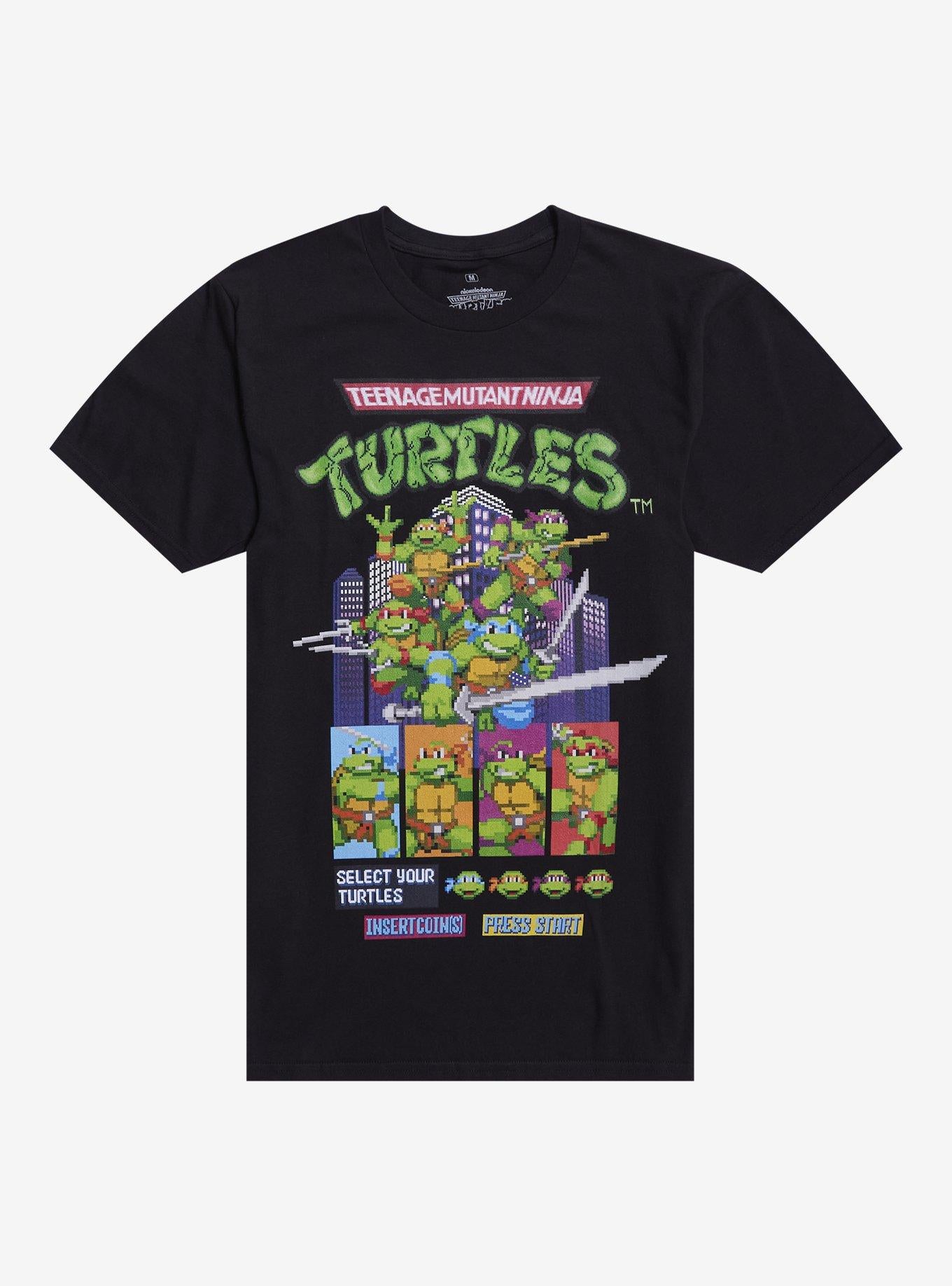 Teenage Mutant Ninja Turtles 8-Bit Game T-Shirt | Trending Graphic Tee For Fans