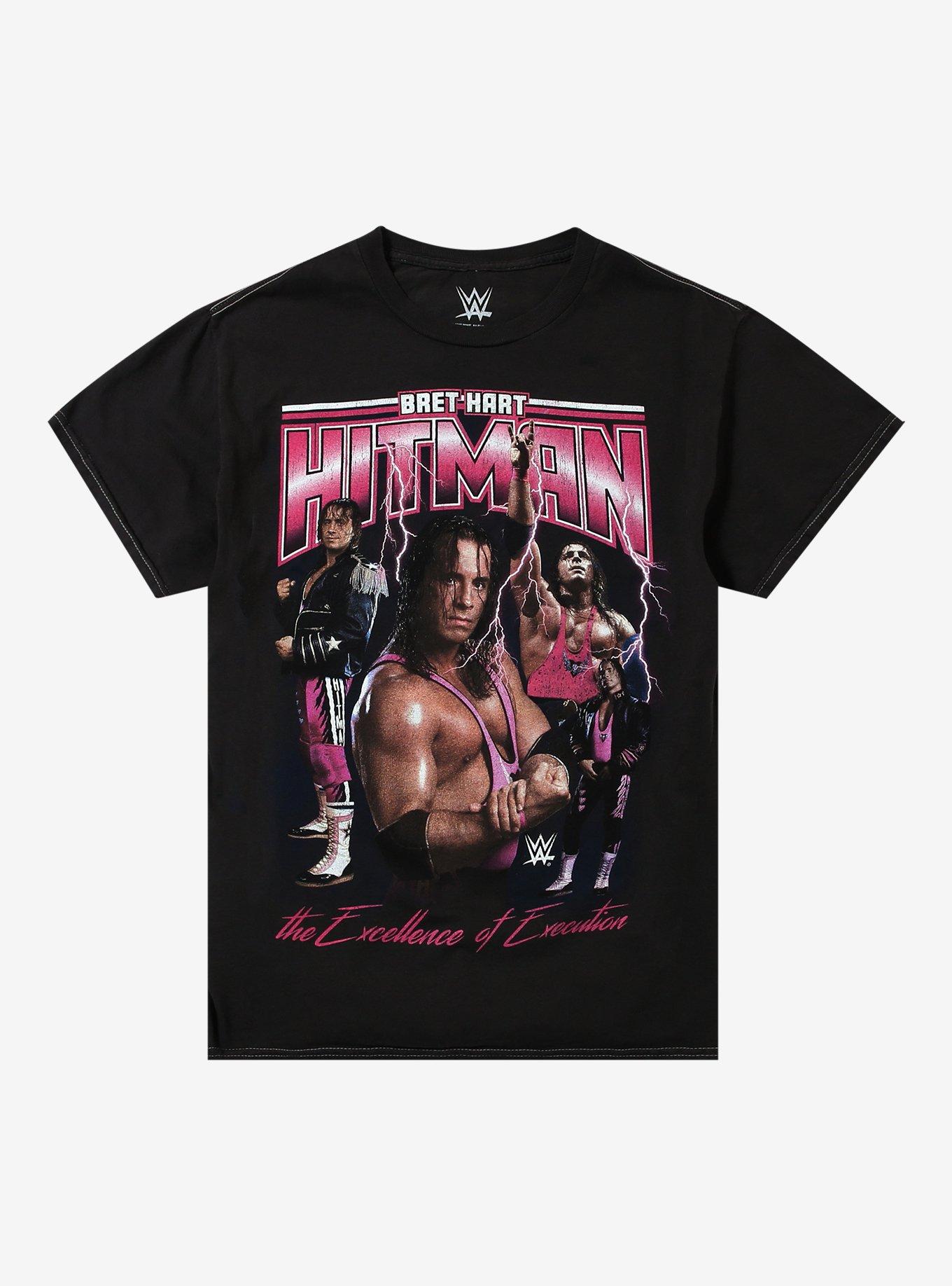 WWE Bret Hart Hitman Collage T-Shirt | Trending Graphic Tee For Fans