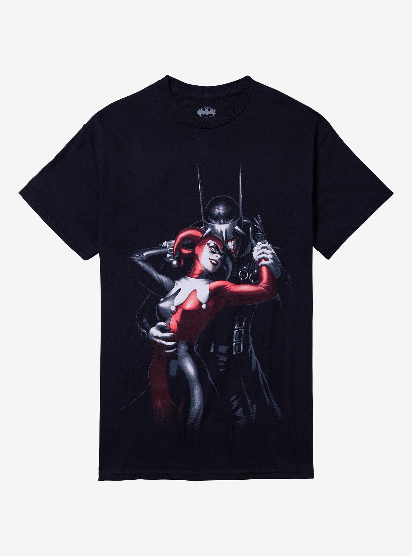 DC Comics The Batman Who Laughs & Harley Quinn T-Shirt | Trending Graphic Tee For Fans