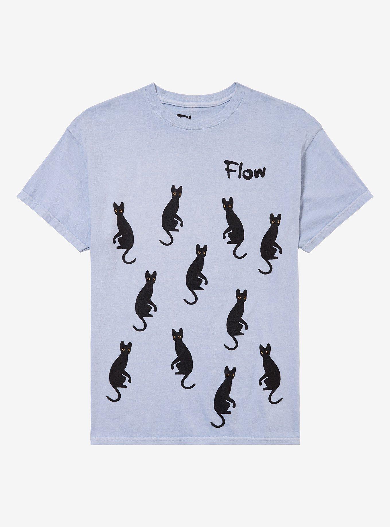 Flow Black Cats T-Shirt | Trending Graphic Tee For Fans