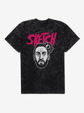 Sketch Tony Pink Logo Mineral Wash T-Shirt | Trending Graphic Tee For Fans