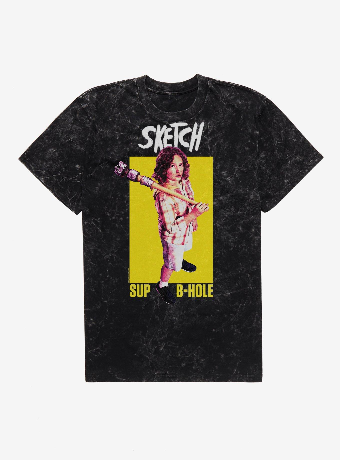 Sketch Sup B-Hole Mineral Wash T-Shirt | Trending Graphic Tee For Fans