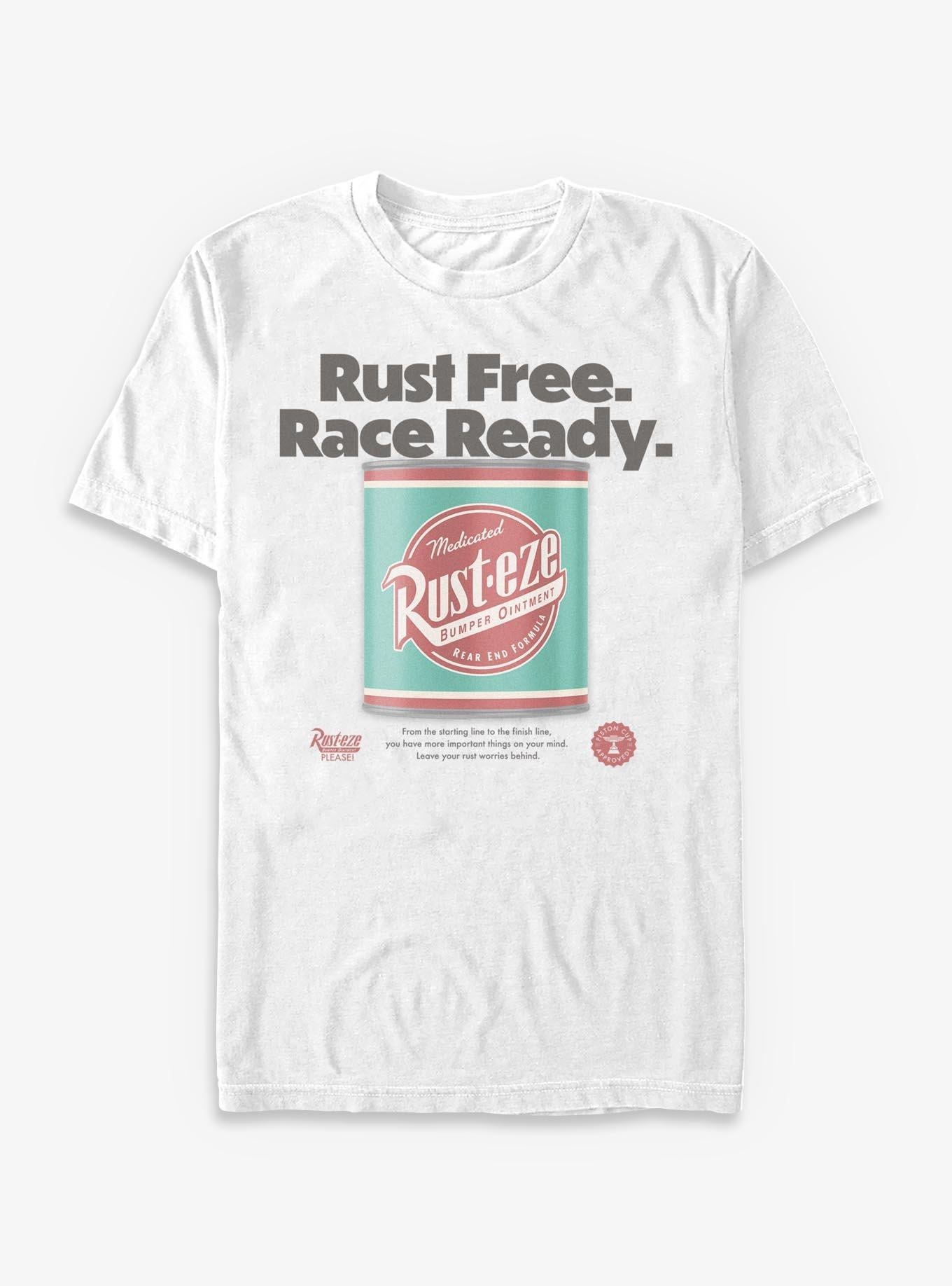 Disney Pixar Cars Rust Free Race Ready T-Shirt | Trending Graphic Tee For Fans