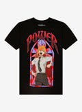 Chainsaw Man Power Stained Glass Portrait T-Shirt | Trending Graphic Tee For Fans