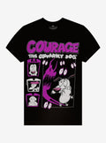 Courage The Cowardly Dog Character Grid T-Shirt | Trending Graphic Tee For Fans
