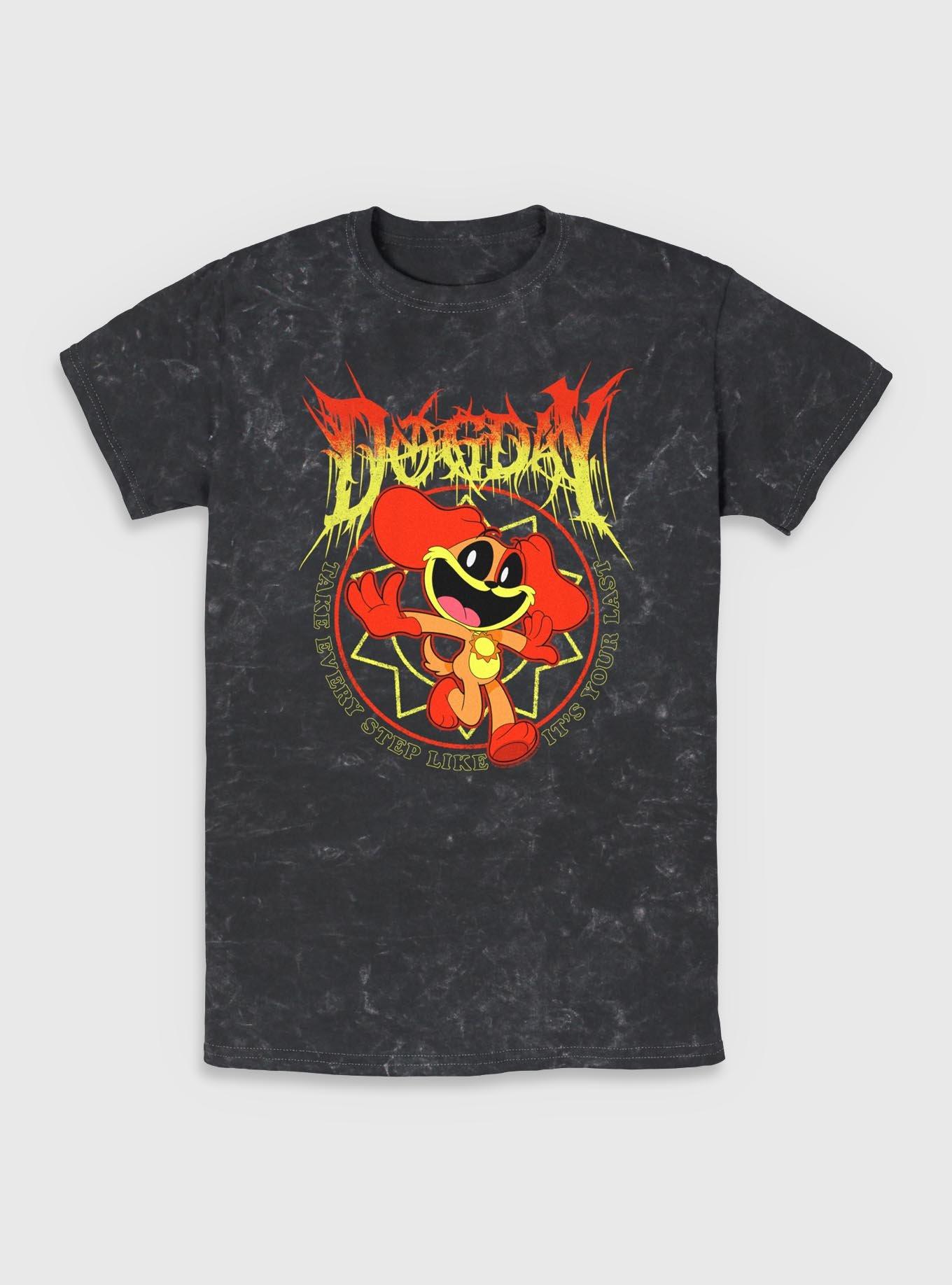 Poppy Playtime Dogday Enjoy Every Step Mineral Wash T-Shirt | Trending Graphic Tee For Fans
