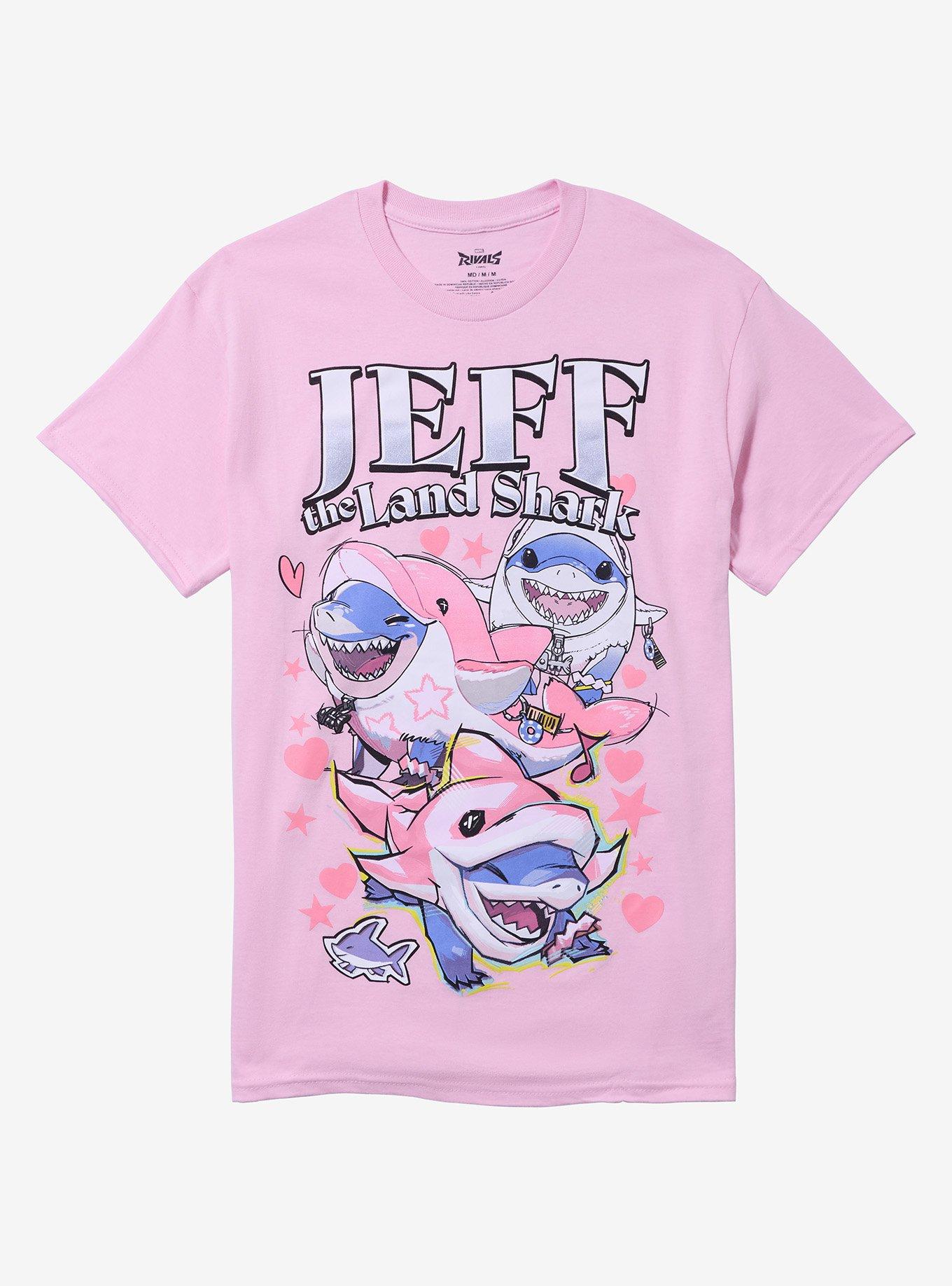Marvel Rivals Jeff The Land Shark Hearts T-Shirt | Trending Graphic Tee For Fans
