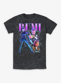 KPop Demon Hunters Rumi Collage Mineral Wash T-Shirt | Trending Graphic Tee For Fans